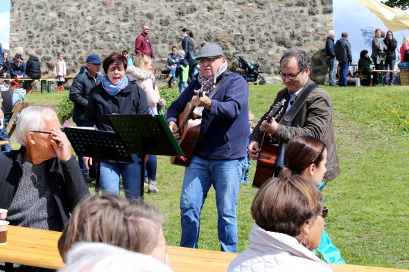 Musikgruppe beim Obernburgfest
