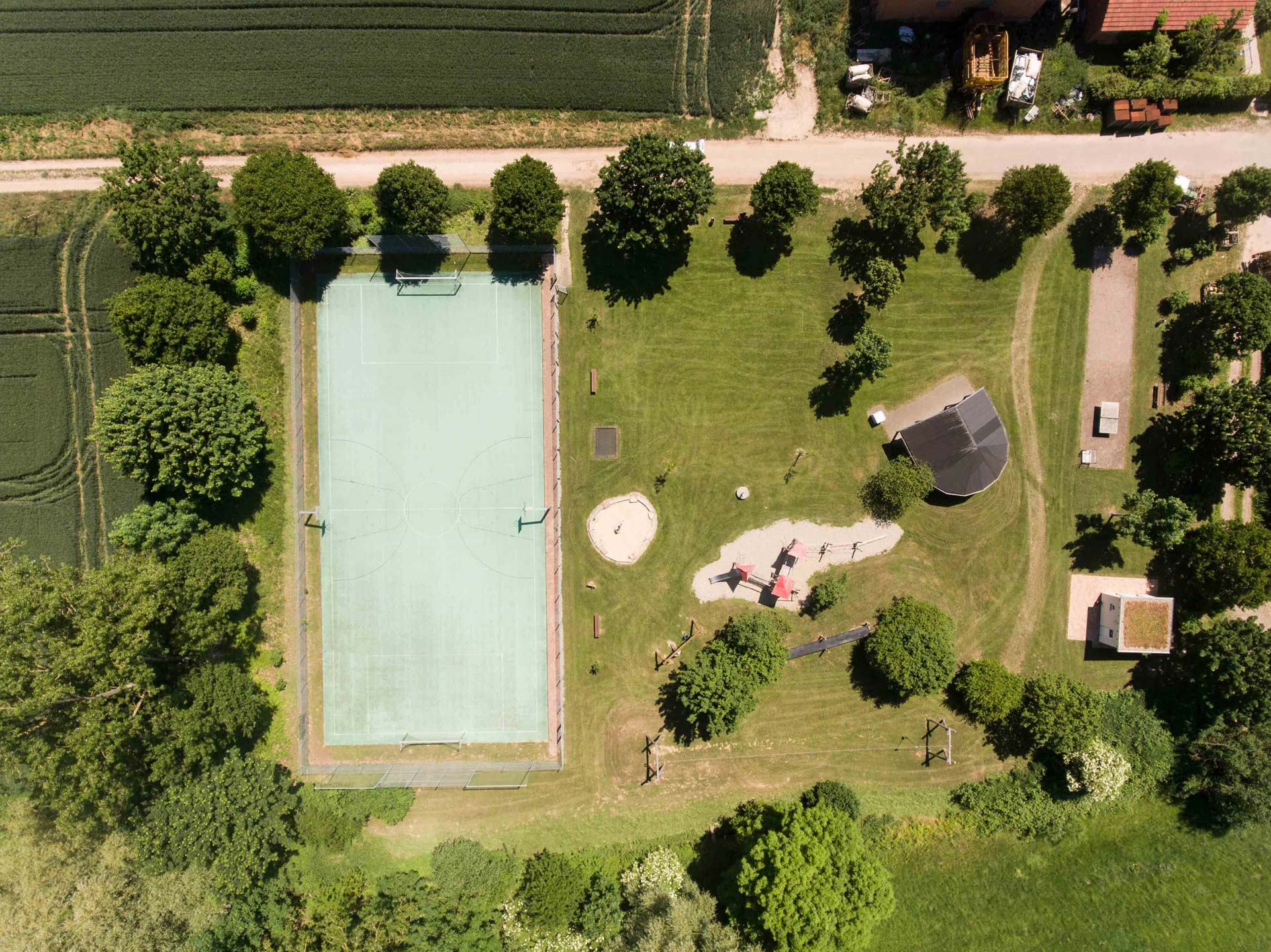 Der Multifunktionsplatz in Gleichen. Der Multifunktionsplatz in Gleichen.