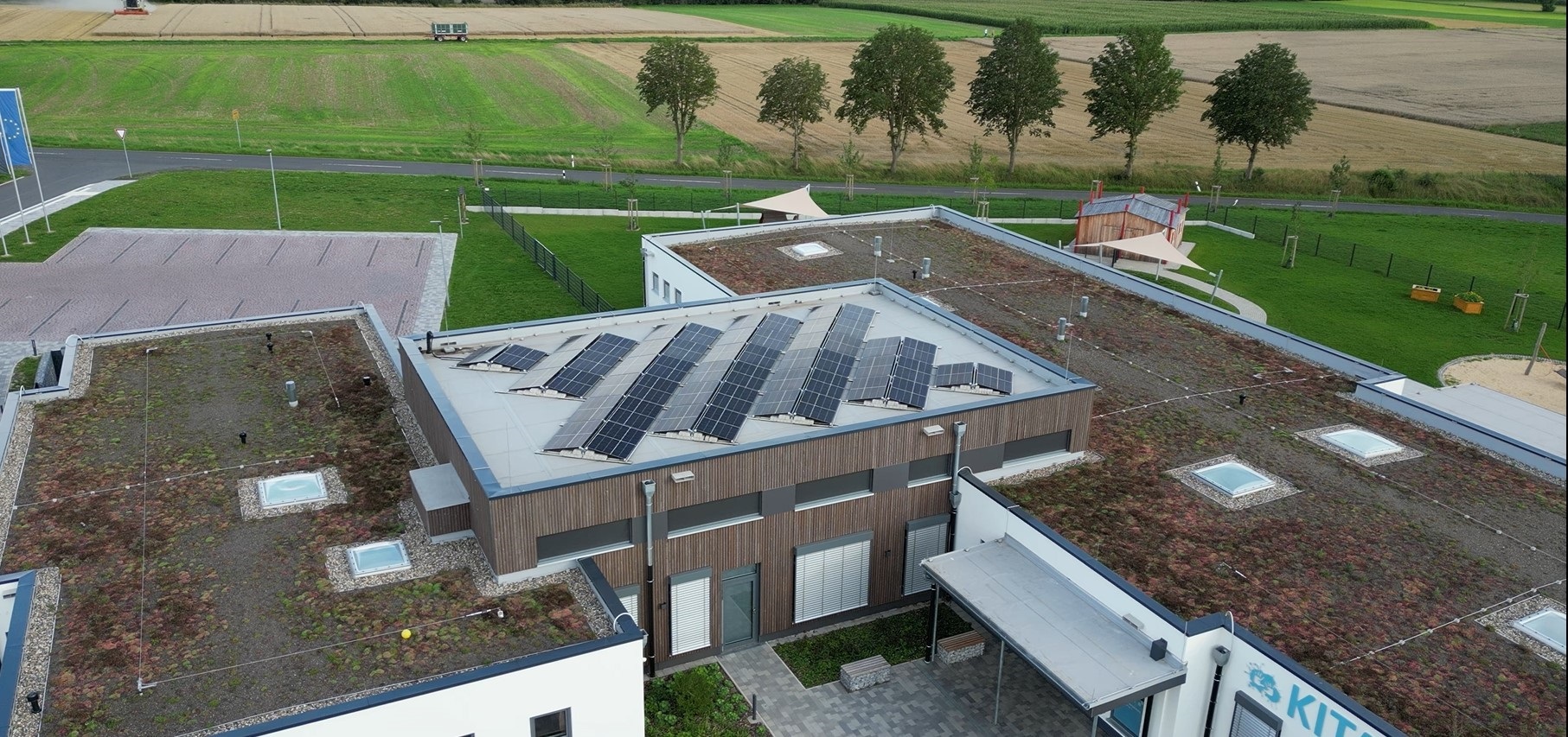 Solaranlage auf der Kita Maden