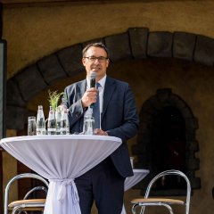 Hauptredner Sören Bartol, Parlamentarischer Staatssekretär bei der Bundesministerin für Stadtentwicklung, Wohnen und Bauwesen. (Foto: Christin Gerstner)