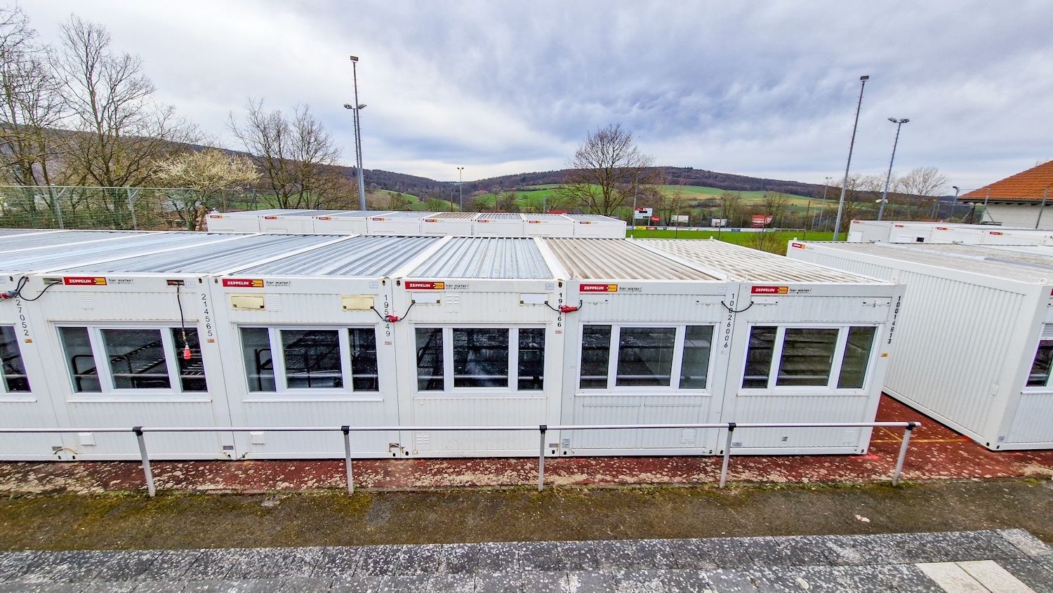 Conainerwohnanlage für Geflüchtete