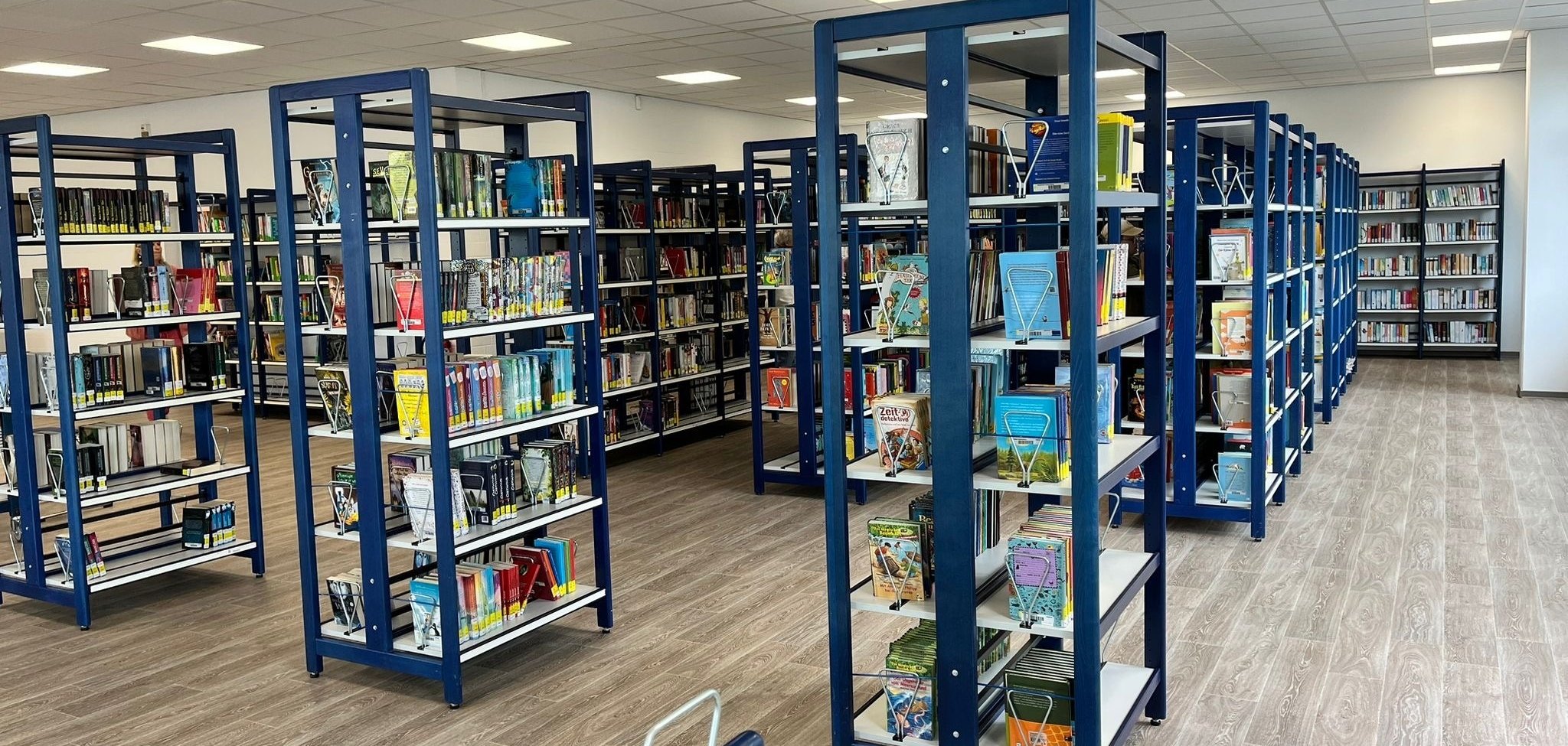 Bücherregale in der Mediothek Gudensberg