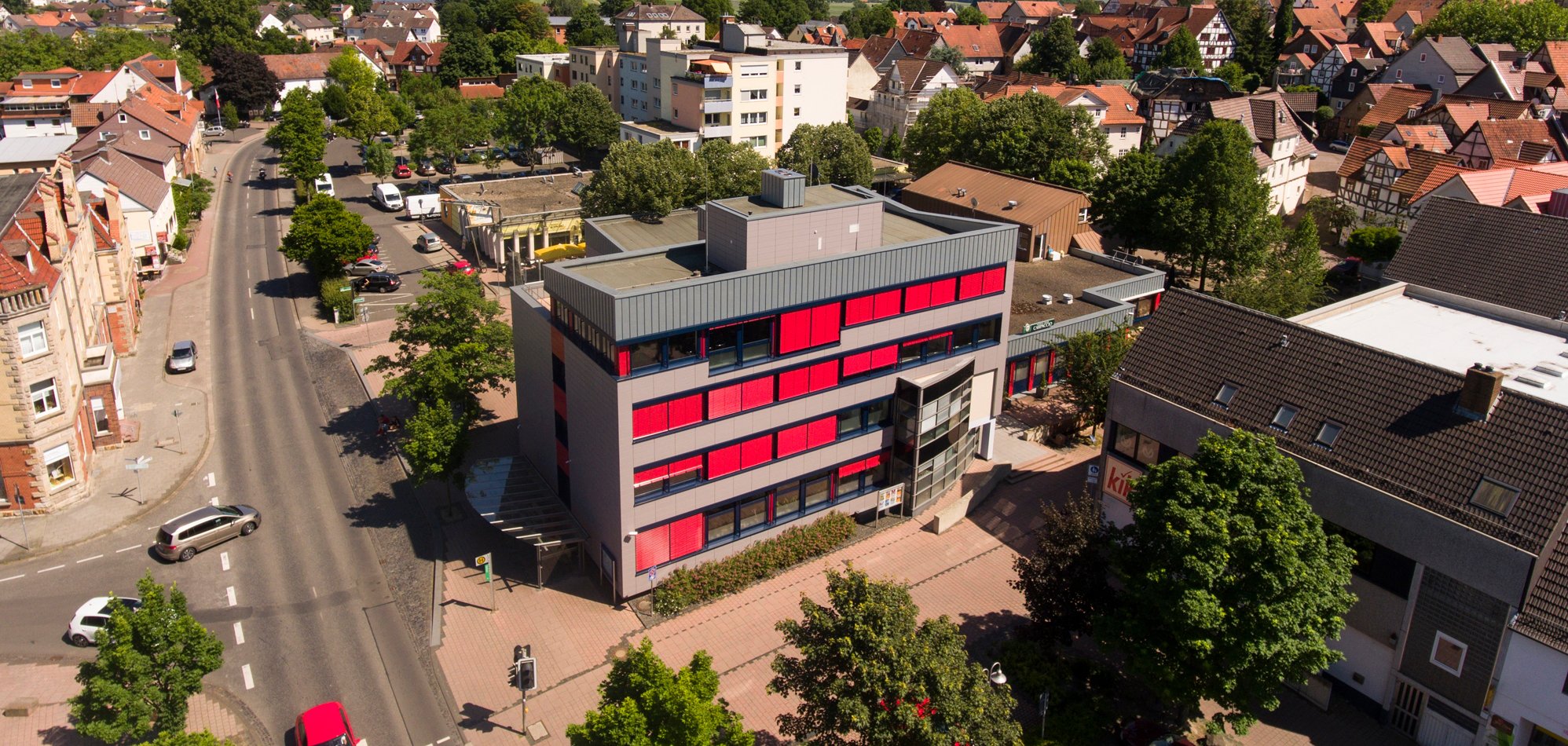 Rathaus Luftaufnahme