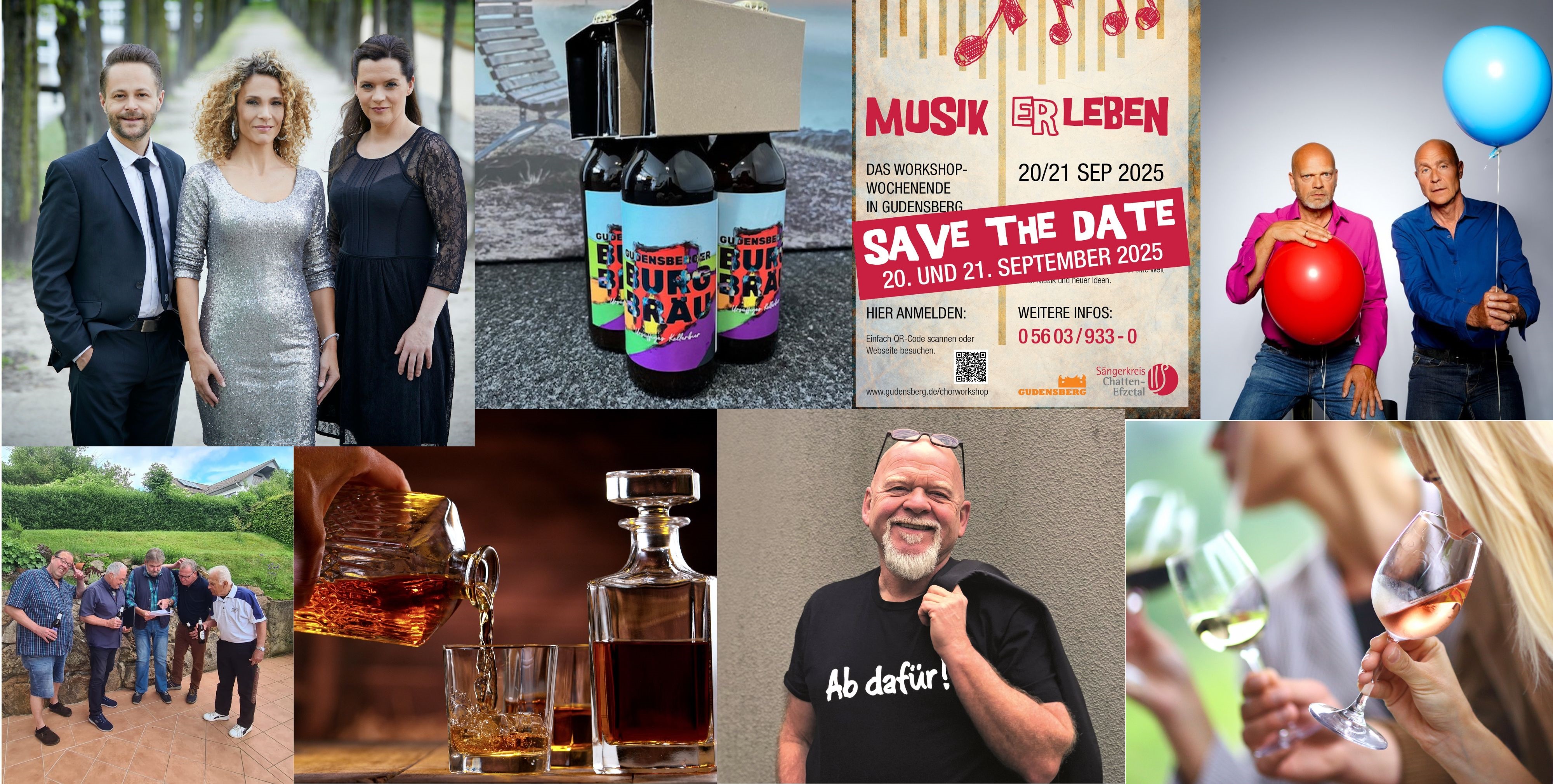 Collage mit Veranstaltungen in Gudensberg