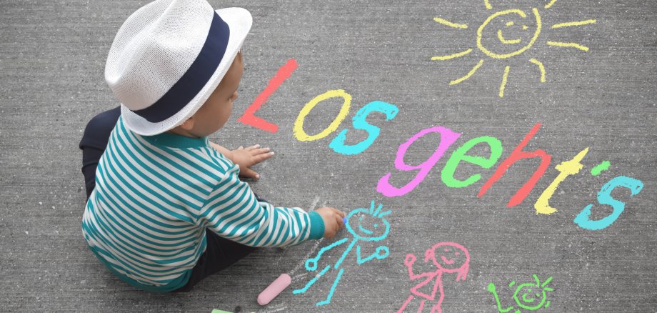 Kinderzeichnung - Los geht´s