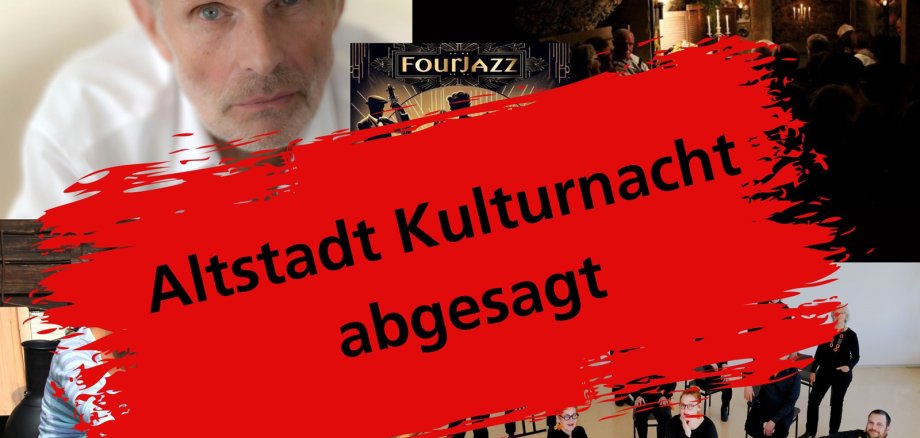 Collage Künstler Altstadt Kulturnacht und Banner agbesagt
